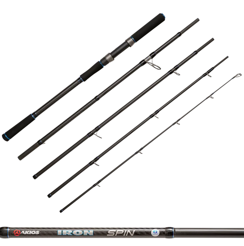 Akios Ironspin Travel Spin 11ft6 5pcs Rod
