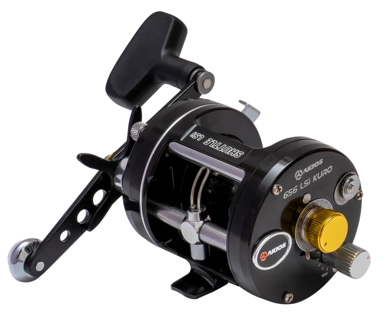Akios Shuttle 656 LSi Kuro Levelwind Multiplier Reel