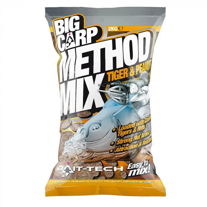 Bait-Tech Big Carp Method Mix 2kg — Tiger & Peanut