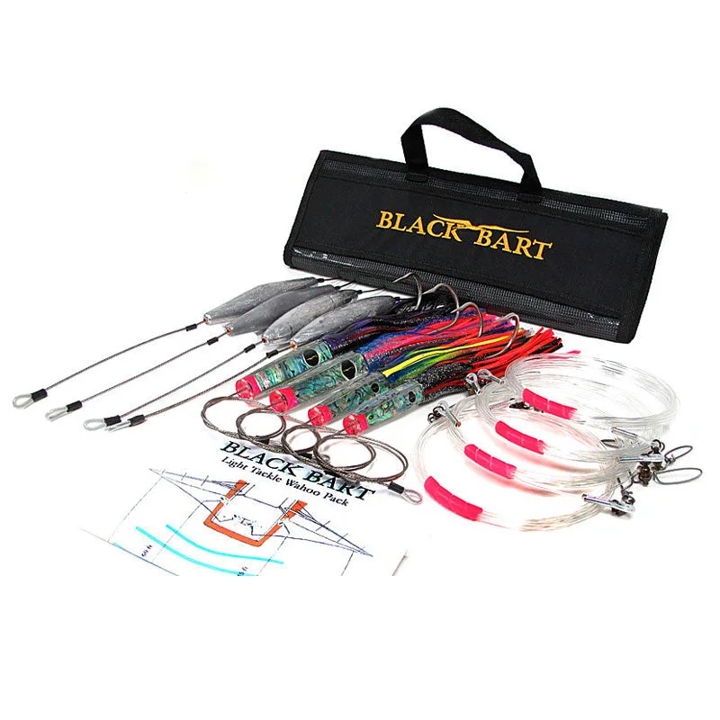 Black Bart Wahoo Rigged Lure Pack