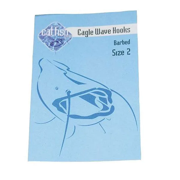 Catfish Pro Eagle Wave Hook Barbed — 4