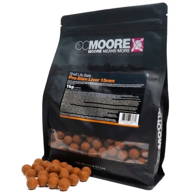 CC Moore Pro-Stim Liver Shelf Life Boilies — 10mm, 5kg