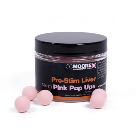 CC Moore Pro-Stim Liver Pop Ups — Pink, 14mm