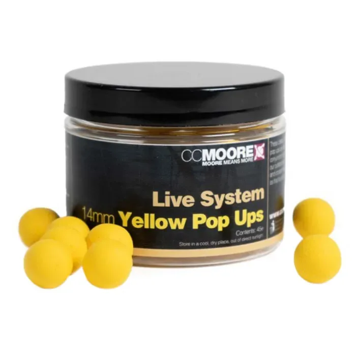 CC Moore Live System Yellow Pop Ups 14mm