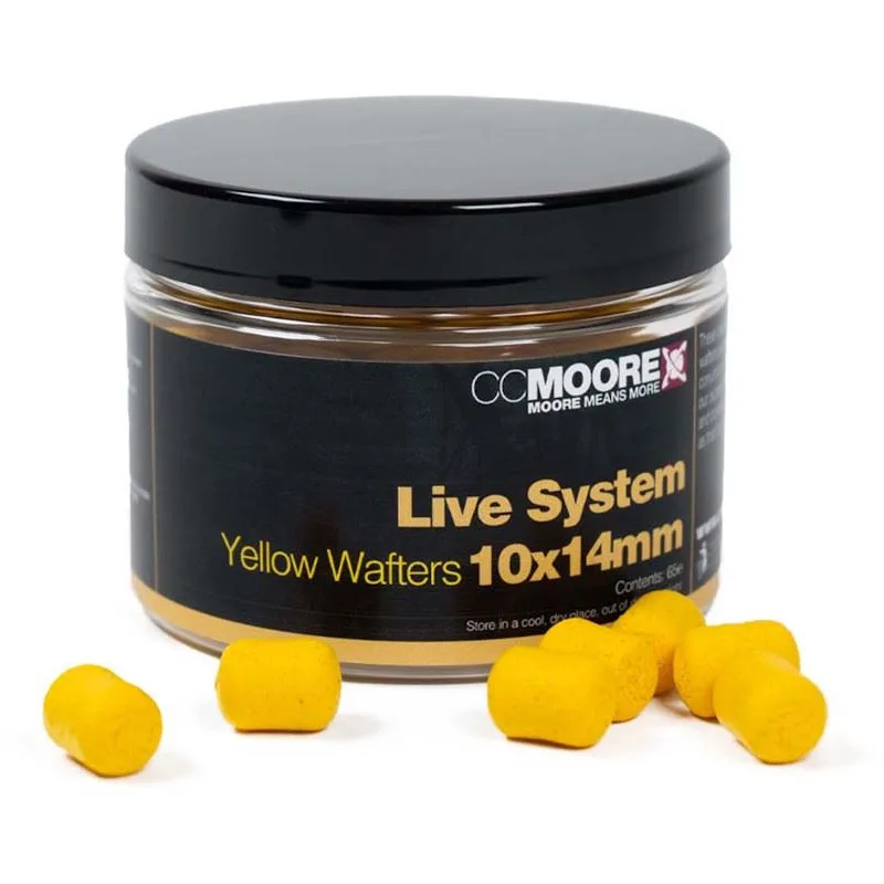CC Moore Live System Fluoro Dumbell Wafters — Yellow