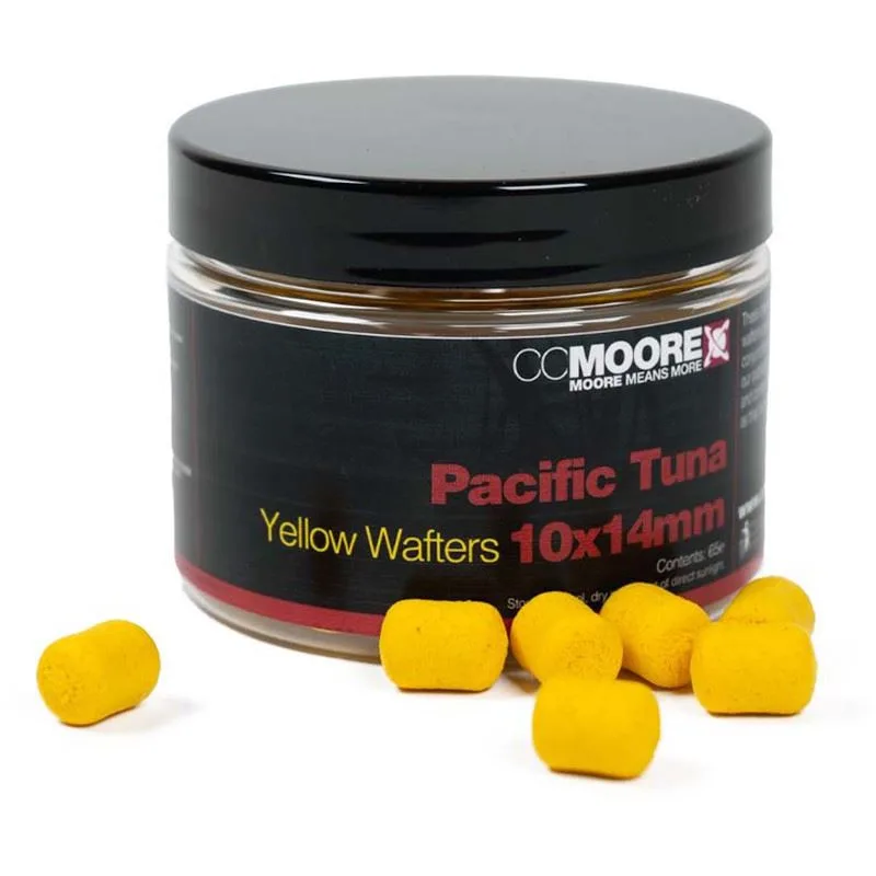 CC Moore Pacific Tuna Fluoro Dumbell Wafters — Yellow
