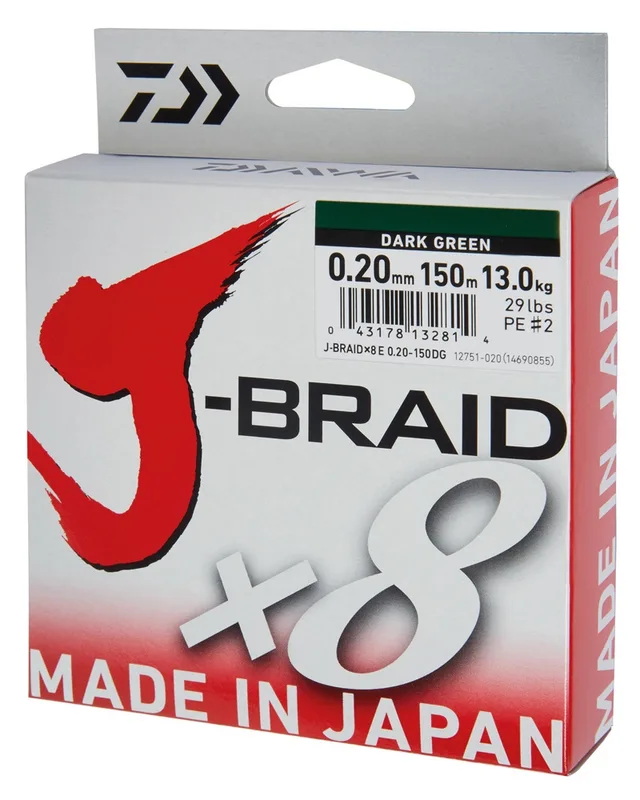 Daiwa J-Braid X8 Dark Green