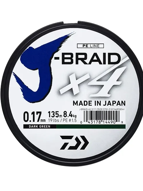 Daiwa J-Braid X4 Dark Green