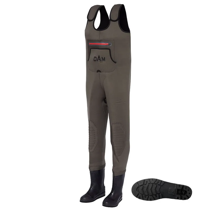 DAM Break-Point Neoprene Chest Waders Cleated Sole - DAM Break-Point Neoprene Chest Waders Cleated Sole UK - 11/12