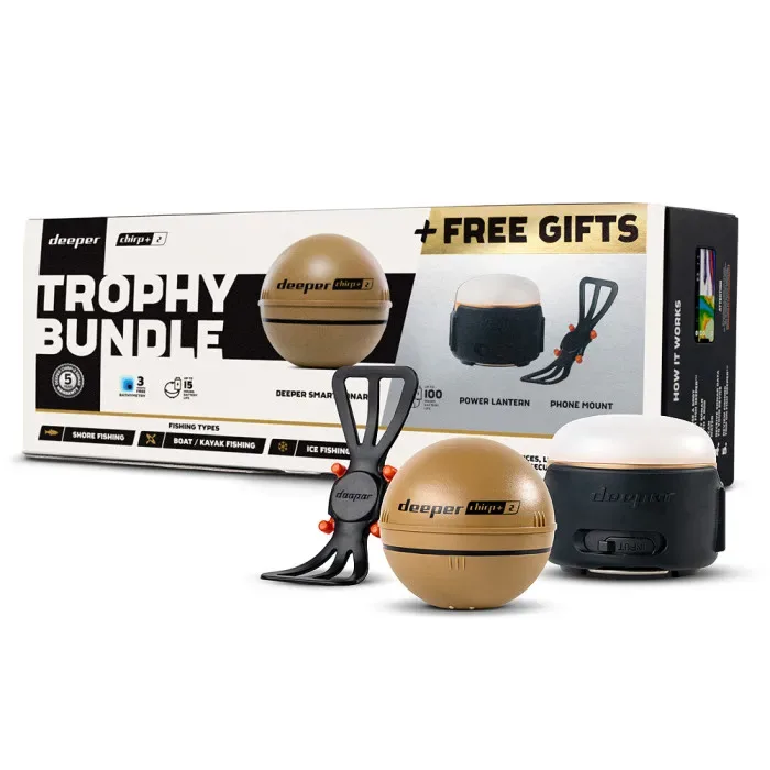 Deeper Chirp+ 2 Trophy Bundle