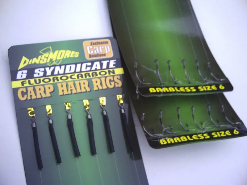 Dinsmores Barbless Carp Fluoro Hair Rigs