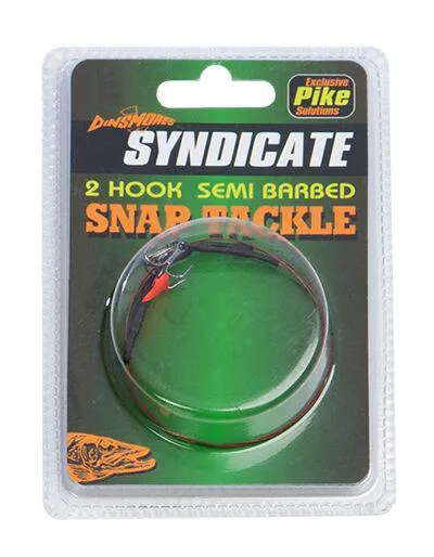 Dinsmores Syndicate 2 Hook Semi Barbed Snap Tackle