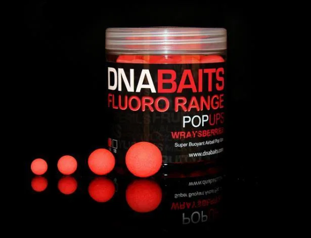 DNA Baits Fluoro Pop Ups — 12mm, Wraysberries
