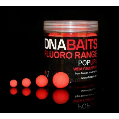 DNA Baits Fluoro Pop Ups — 18mm, Wraysberries