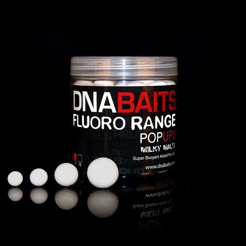 DNA Baits Fluoro Pop Ups — 18mm, Milky Malts