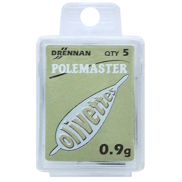 Drennan Polemaster Lock and Slide Olivettes - 1.0g