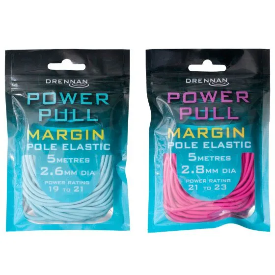 Drennan Power Pull Pole Elastic — 2.6mm, Light Blue