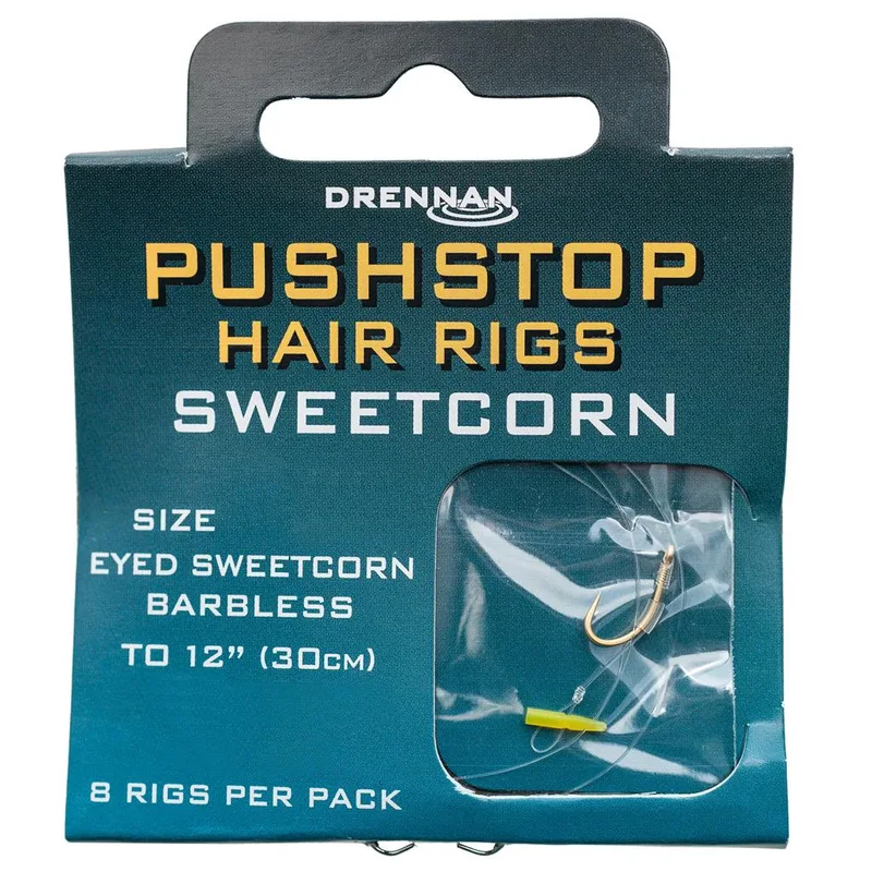 Drennan Pushstop Sweetcorn Rig Hook to Nylon
