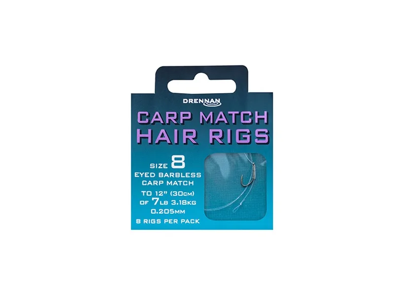 Drennan Carp Match Hair Rig Hook to Nylon