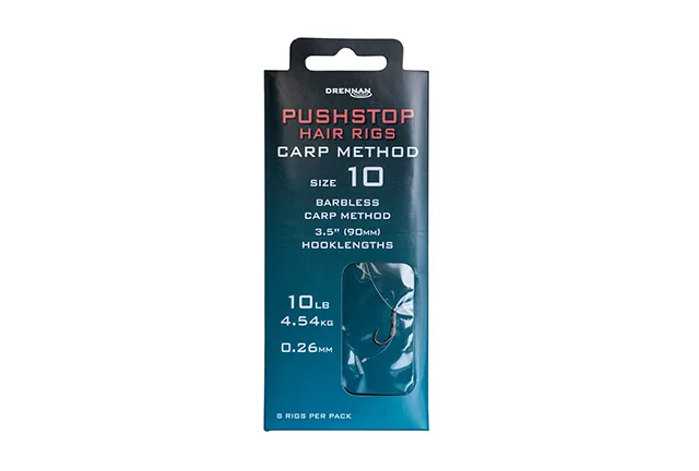 Drennan Pushstop Hair Rig Carp Method Hook to Nylon