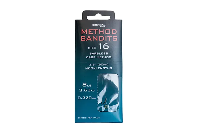 Drennan Method Bandit Carp Hook to Nylon