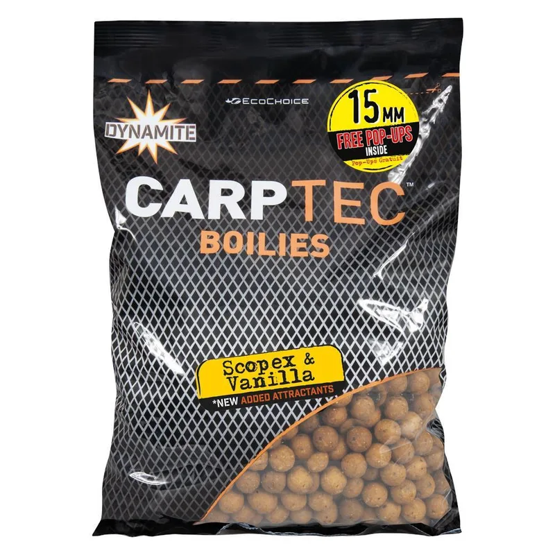 Dynamite Baits CarpTec Scopex & Vanilla Boilies 15mm 1.8kg