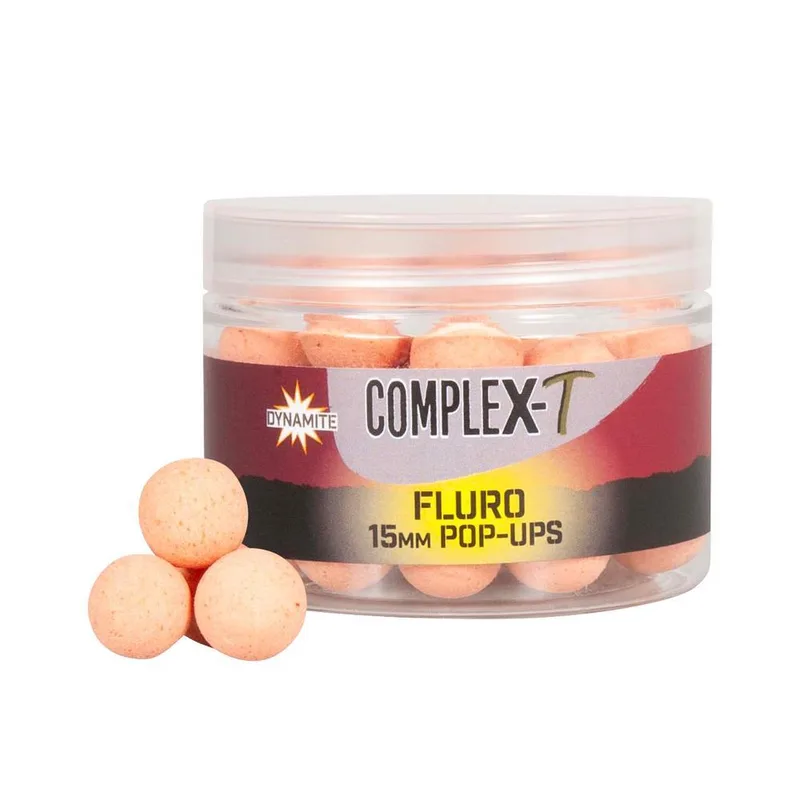 Dynamite Baits CompleX-T Fluro Pop Ups Peach Tone 15mm