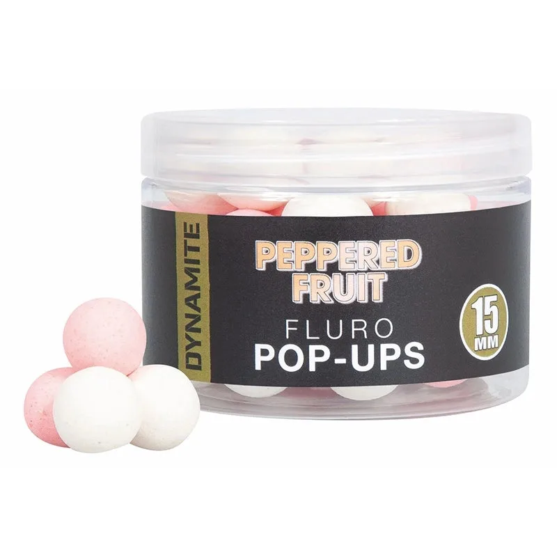 Dynamite Baits Fluro Pop-Downz 15mm - Peppered Fruit