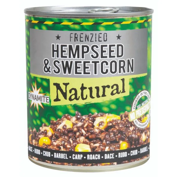 Dynamite Baits Frenzied Hempseed & Sweetcorn Can 700g