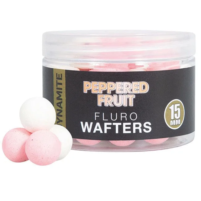 Dynamite Baits Peppered Fruit Fluro Wafters 15mm