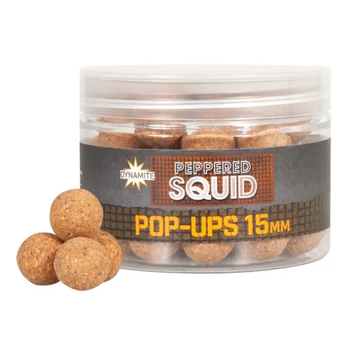 Dynamite Baits Peppered Squid Foodbait Pop-Ups 15mm