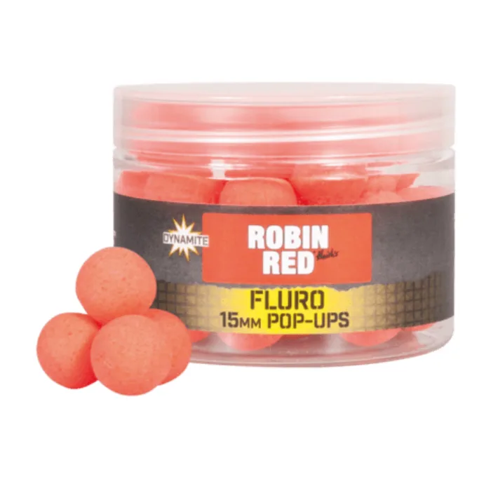 Dynamite Baits Robin Red Fluro Pop-Ups 15mm