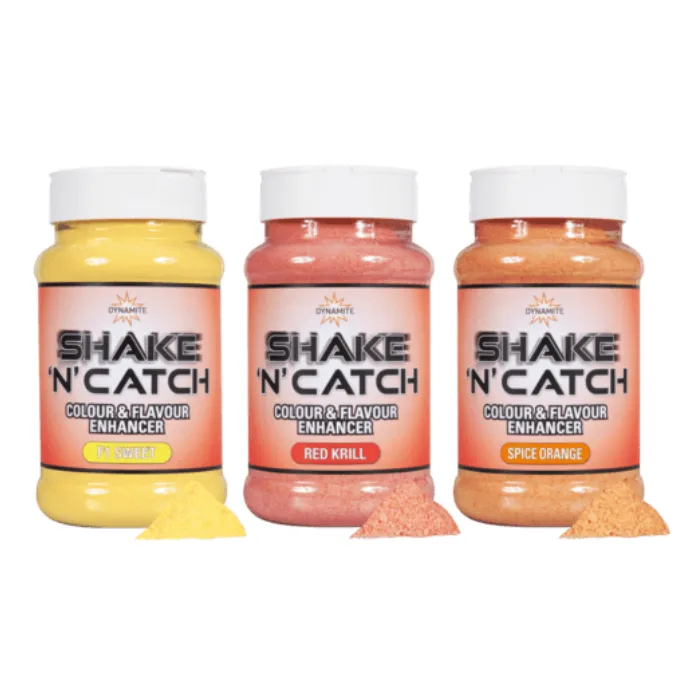 Dynamite Baits Shake N Catch Colour & Flavour Enhancer 260g - Spice Orange
