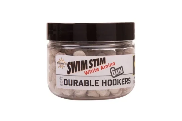 Dynamite Swim Stim Durable Hook Pellets — 6mm, White Amino