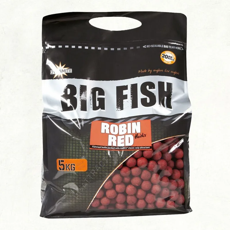Dynamite Baits Big Fish Robin Red Boilie — 15mm, 5kg