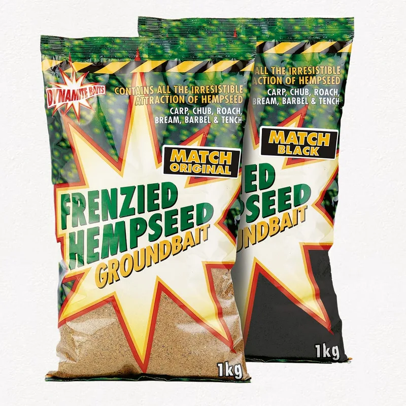 Dynamite Hemp Groundbait Match Black 1kg
