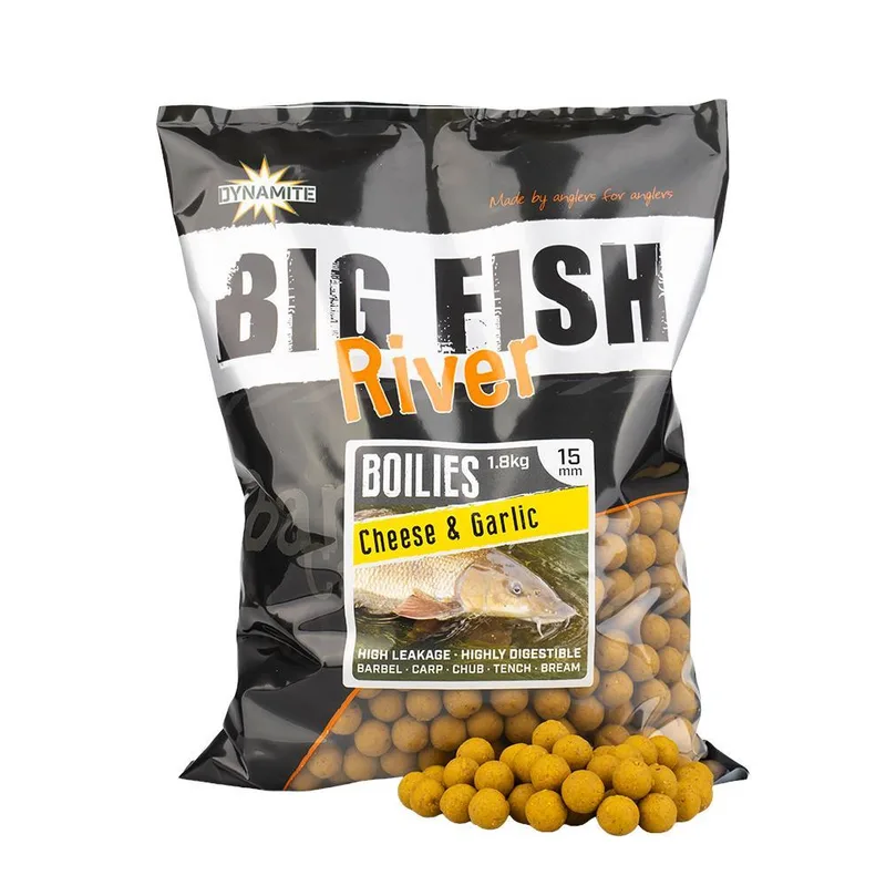 Dynamite Baits Big Fish River Boilies - Cheese & Garlic