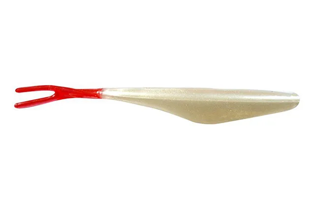 Drennan E-Sox Split Tail 10cm Dropshot Lure - Pearl Red