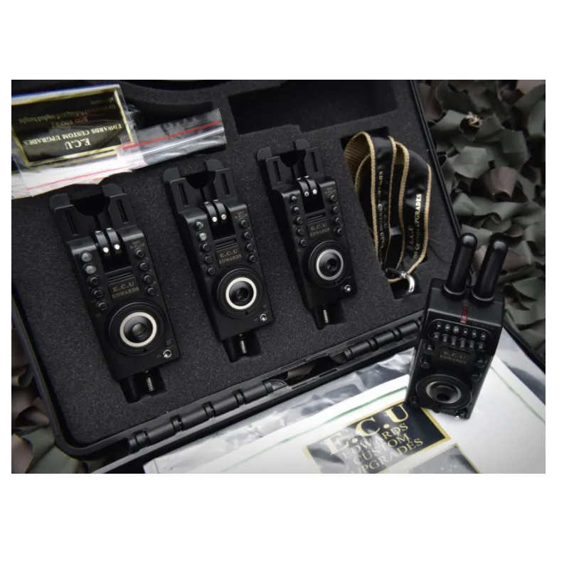 ECU MK1 R Plus Compact Remote Bite Alarm 3 Rod Set