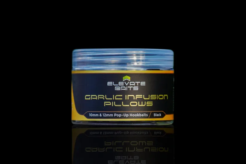Elevate Baits Garlic Infusion Pillows 10mm & 12mm Pop Up Hookbaits