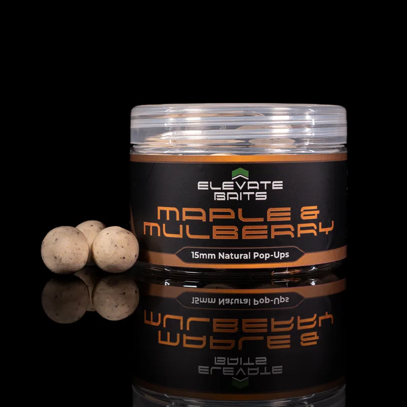 Elevate Baits Maple and Mulberry 15mm Natural Pop Ups