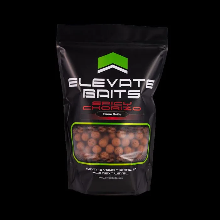 Elevate Baits Spicy Chorizo Shelf Life Boilies