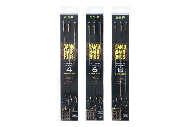ESP Camo Hair Rigs Gripper Barbed