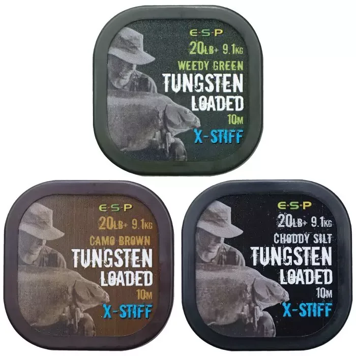 ESP Tungsten Loaded Hooklink — Choddy Silt, X Stiff