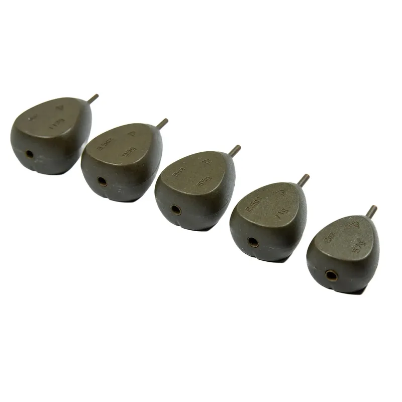 Evolve Tackle Flat Pear In-Line Weights - 3.5oz