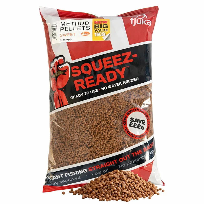Fjuka Squeez-Ready Method Pellets 2mm — Sweet, 1kg