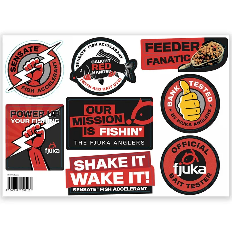 Fjuka Anglers Custom Stickers
