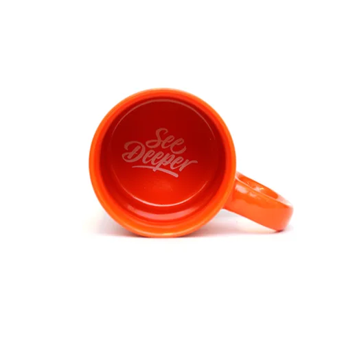 Fortis See Deeper Ceramic Mug — Orange