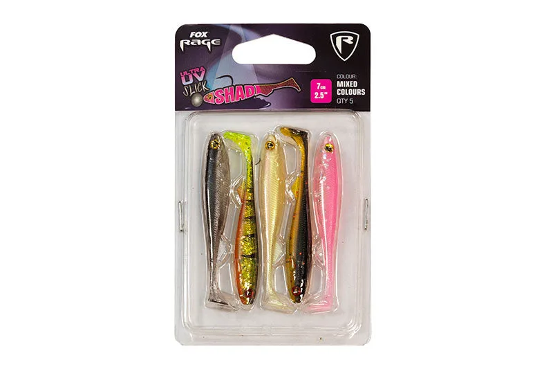 Fox Rage Ultra UV Slick Shad Mixed Colour