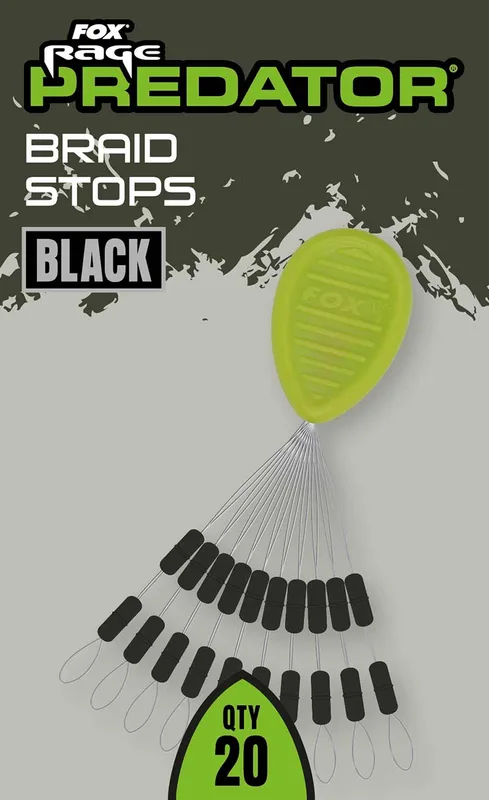 Fox Rage Braid Stops Black
